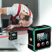 Digital Laser Inclinometer with Angle Finder - 360°High-Precision Level Tool, Smart LCD Display for Construction/Carpentry/Machinery,TYPE-C CHARGING PORT Easy Portability